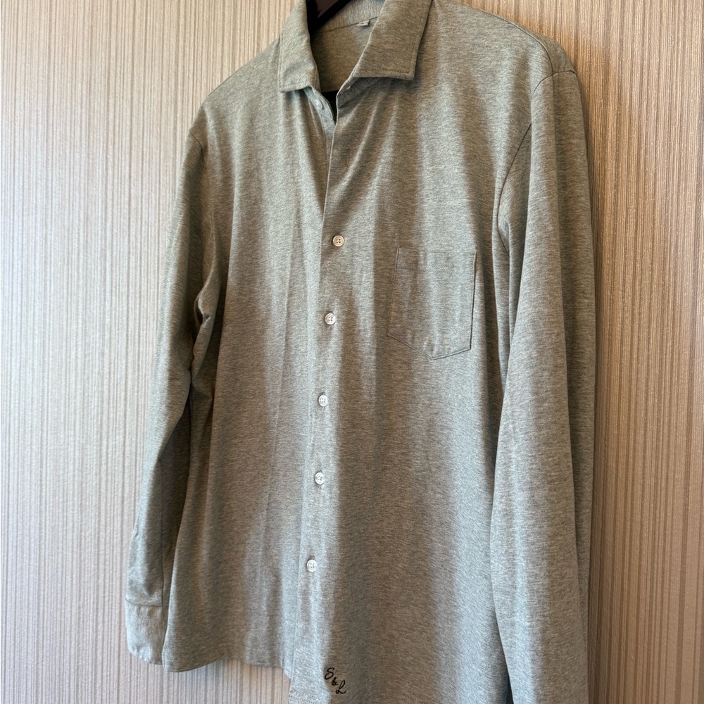 State & Liberty Light Gray Long Sleeve Button-Up Shirt